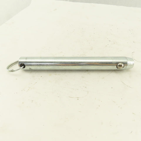 1" Ball Lock Hitch Pin Ring Grip No Shoulder 8"