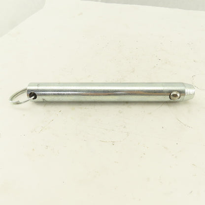 1" Ball Lock Hitch Pin Ring Grip No Shoulder 8"