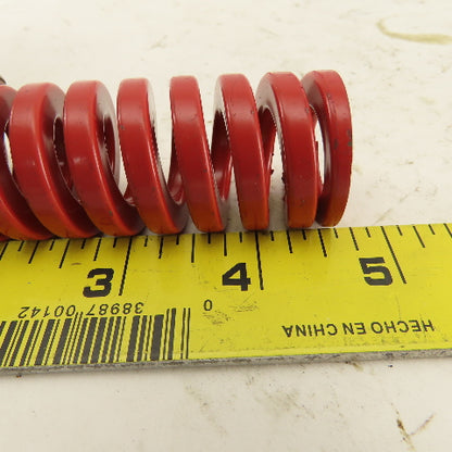 Moeller RHL125-450 1-1/4 x 4-1/2 Long 5/8" ID Red Heavy Load Die Spring Lot Of 3
