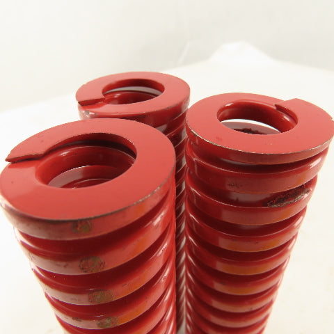 Moeller RHL125-450 1-1/4 x 4-1/2 Long 5/8" ID Red Heavy Load Die Spring Lot Of 3