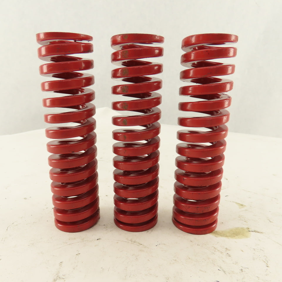 Moeller RHL125-450 1-1/4 x 4-1/2 Long 5/8" ID Red Heavy Load Die Spring Lot Of 3