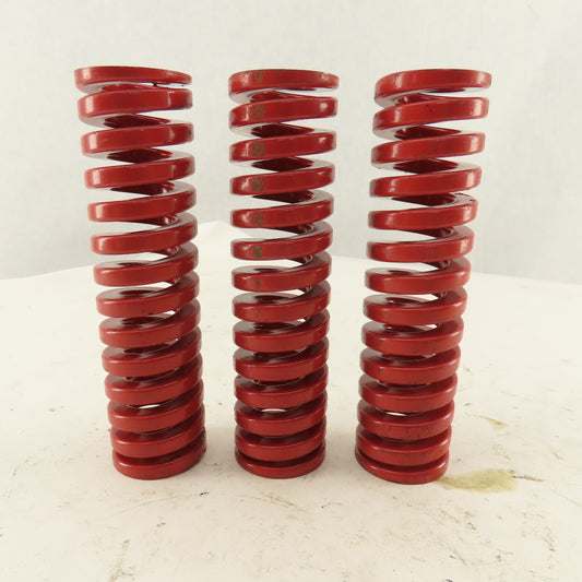 Moeller RHL125-450 1-1/4 x 4-1/2 Long 5/8" ID Red Heavy Load Die Spring Lot Of 3