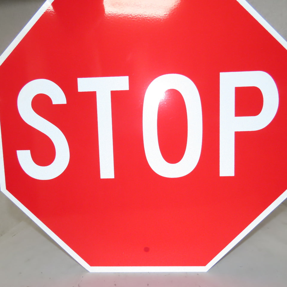 18" Aluminum Reflective STOP Sign