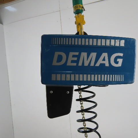 Demag DCMS-PRO 1-125 1/1 H2.8 VS30-30 275LB Electric Hoist 15' Lift 460V 3Ph