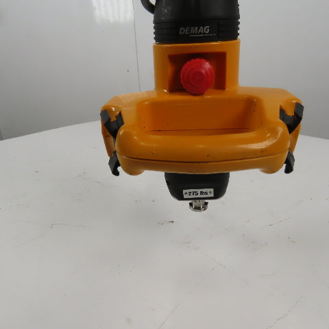 Demag DCMS-PRO 1-125 1/1 H2.8 VS30-30 275LB Electric Hoist 10' Lift 460V 3Ph