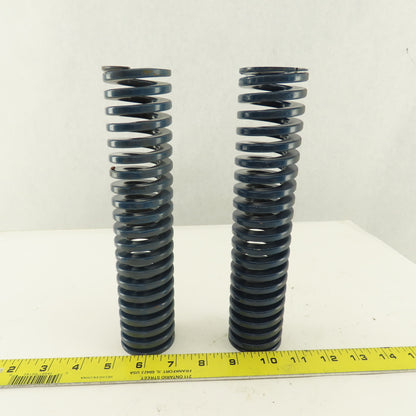 1-15/16" OD x 9" Medium Duty Load BLUE Die Spring 1" Center Lot Of 2