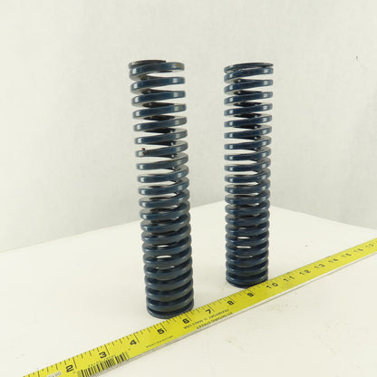 1-15/16" OD x 9" Medium Duty Load BLUE Die Spring 1" Center Lot Of 2