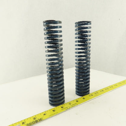 1-15/16" OD x 9" Medium Duty Load BLUE Die Spring 1" Center Lot Of 2