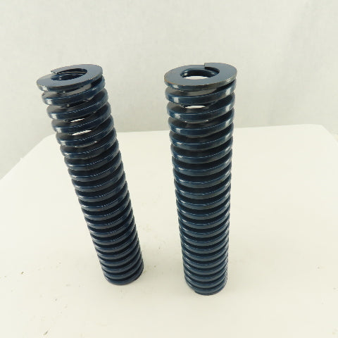 1-15/16" OD x 9" Medium Duty Load BLUE Die Spring 1" Center Lot Of 2
