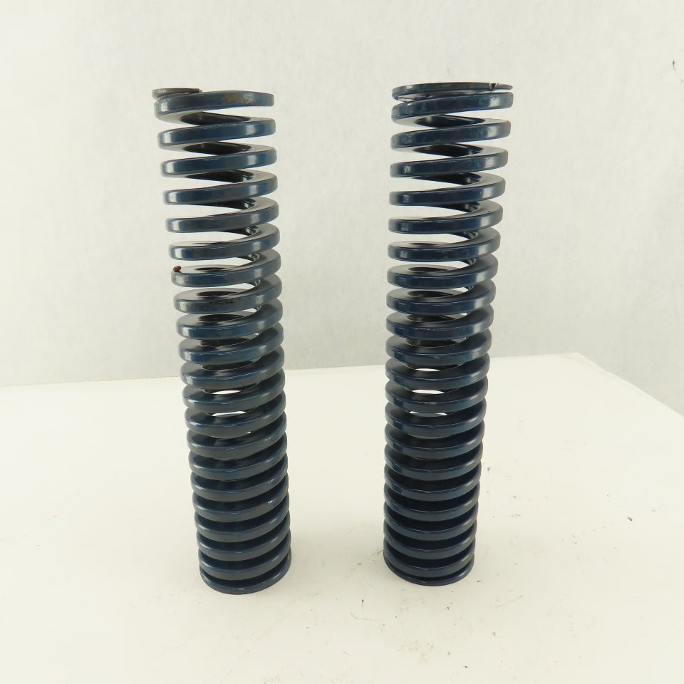 1-15/16" OD x 9" Medium Duty Load BLUE Die Spring 1" Center Lot Of 2