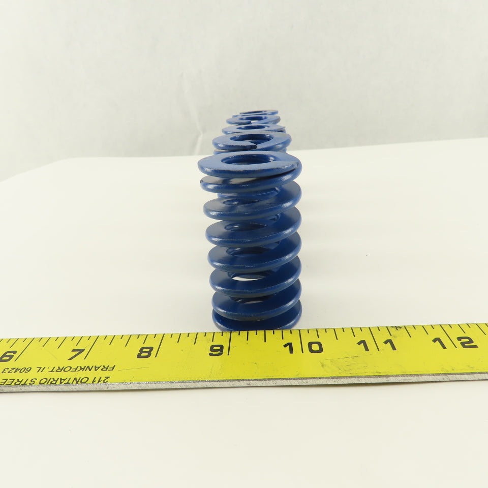 1-1/2 OD x 2-1/2" Medium Duty Load BLUE Die Spring 3/4" Center Lot Of 5