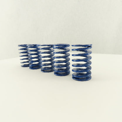 1-1/2 OD x 2-1/2" Medium Duty Load BLUE Die Spring 3/4" Center Lot Of 5