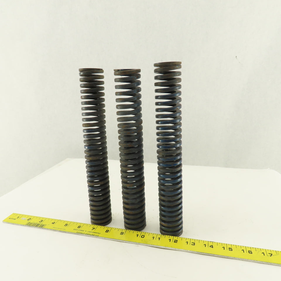 1-1/2 x 10" Long 7/8" Hole Diameter BLUE Med Load Die Spring Lot Of 3