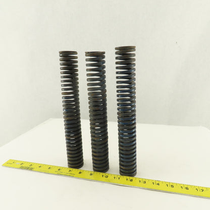 1-1/2 x 10" Long 7/8" Hole Diameter BLUE Med Load Die Spring Lot Of 3