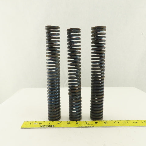 1-1/2 x 10" Long 7/8" Hole Diameter BLUE Med Load Die Spring Lot Of 3