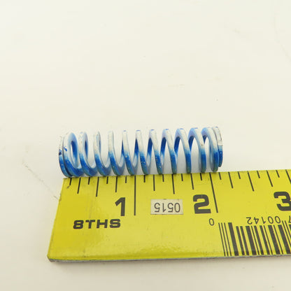 5/8 x 2" Long 3/8" Hole Diameter White Blue Stripe Med Load Die Spring Lot Of 4