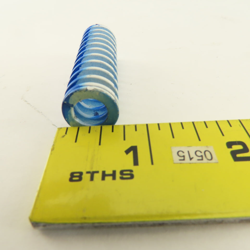 5/8 x 2" Long 3/8" Hole Diameter White Blue Stripe Med Load Die Spring Lot Of 4