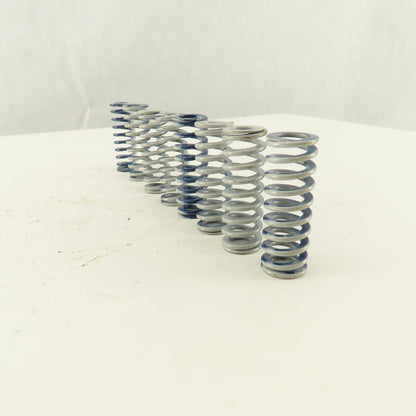 5/8 x 1-3/4" Long 3/8" Hole White Blue Stripe Med Load Die Spring Lot Of 8