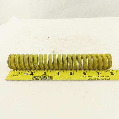 1-1/4" x 8" Long 5/8" Hole Diameter Heavy Load Yellow Die Spring Lot Of 5