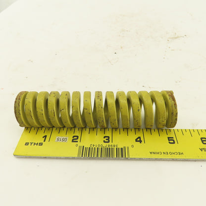 1-1/4"x 5" Long 5/8" Hole Diameter Heavy Load Yellow Die Spring Lot Of 3