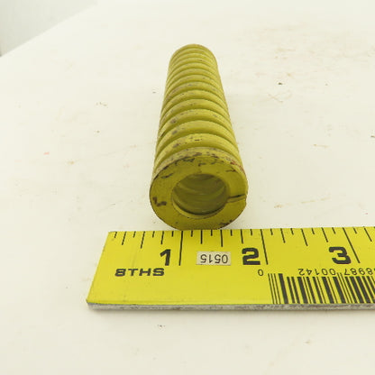 1-1/4"x 5" Long 5/8" Hole Diameter Heavy Load Yellow Die Spring Lot Of 3