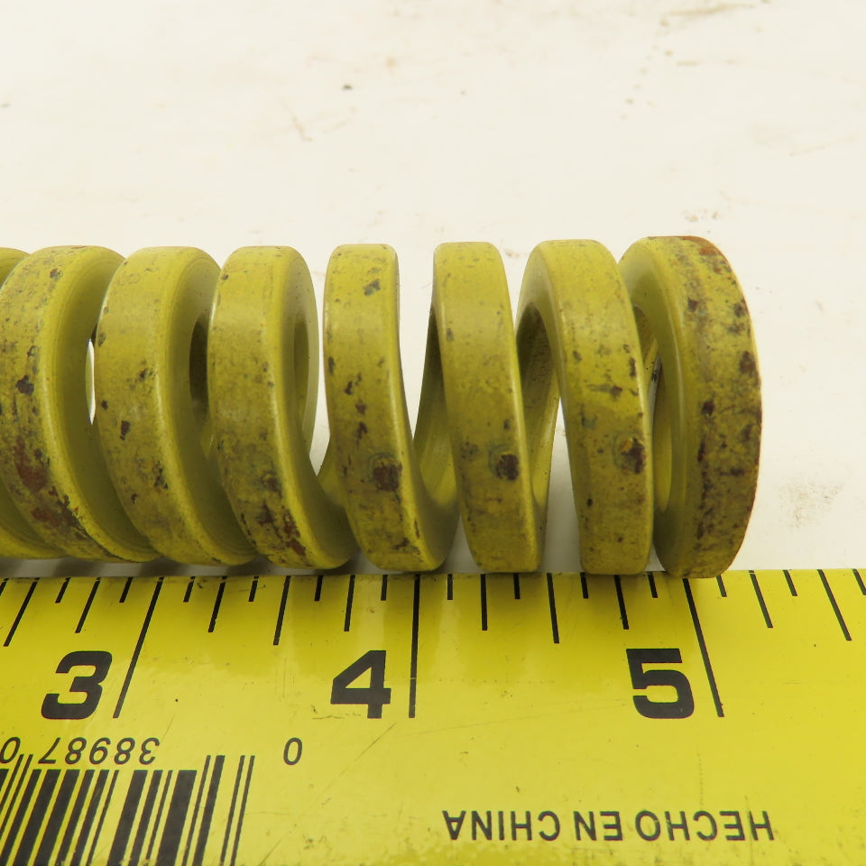 1-1/4"x 5" Long 5/8" Hole Diameter Heavy Load Yellow Die Spring Lot Of 3