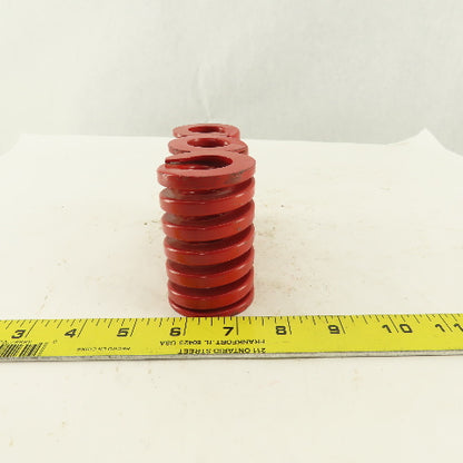 2" x 3" Long 1" Hole Medium Heavy Load RED Die Spring Lot 3