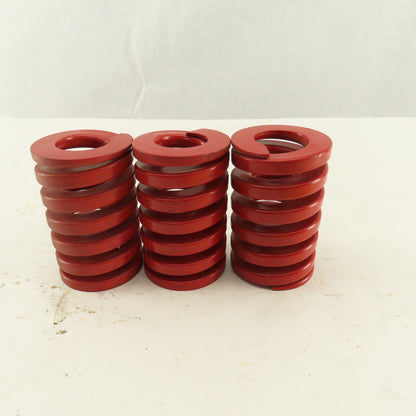 2" x 3" Long 1" Hole Medium Heavy Load RED Die Spring Lot 3