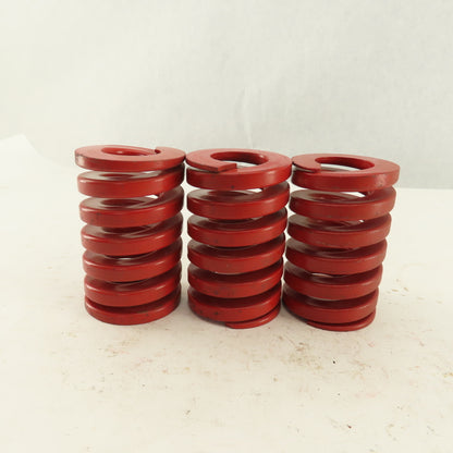 2" x 3" Long 1" Hole Medium Heavy Load RED Die Spring Lot 3