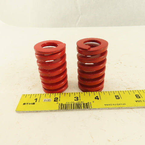 Moeller RHL150-250 1-1/2" x 2-1/2"  Long Medium Heavy Load RED Die Spring Lot 2