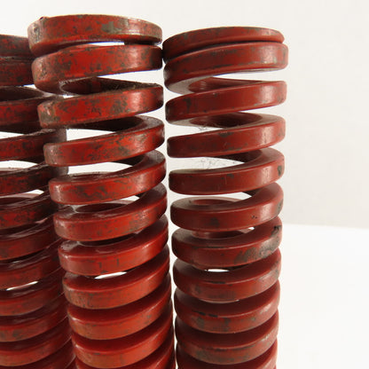 1-1/4" x 8" Long 11/16" Hole Medium Heavy Load RED Die Spring Lot Of 6
