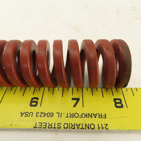 1-1/4" x 8" Long 11/16" Hole Medium Heavy Load RED Die Spring Lot Of 6