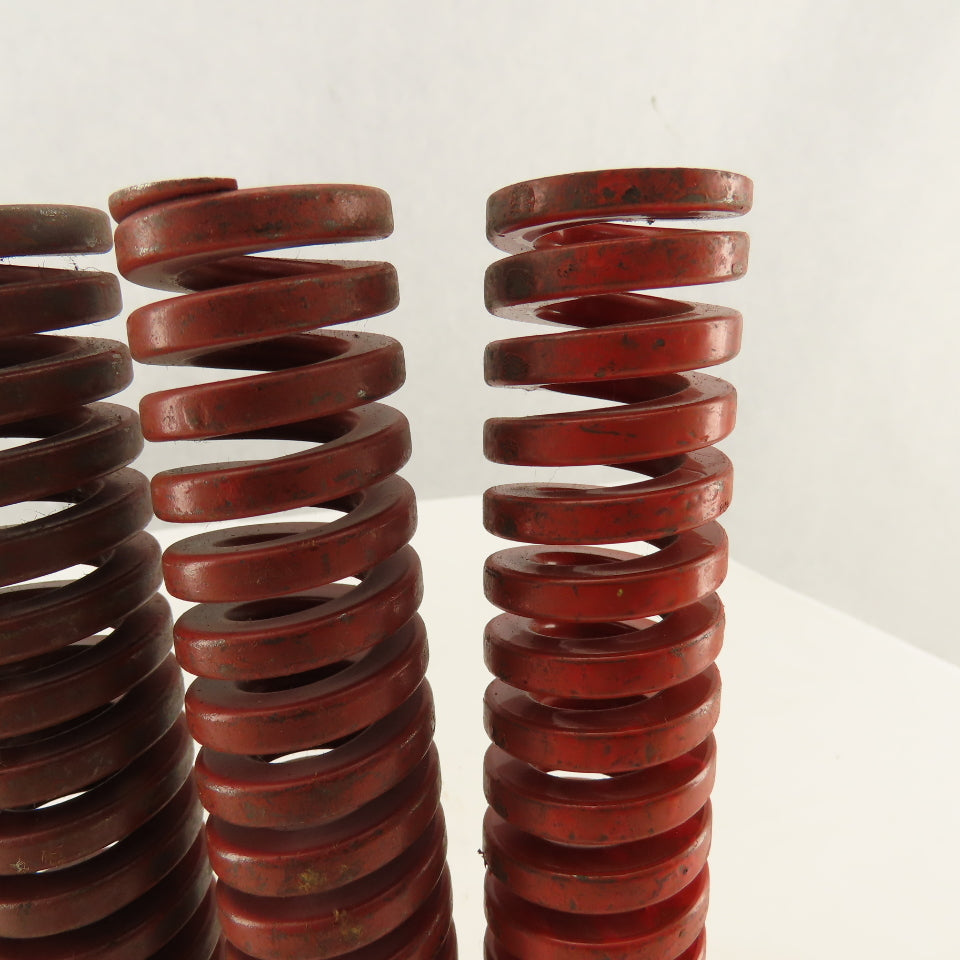 1-1/4" x 6" Long 11/16" Hole Medium Heavy Load RED Die Spring Lot Of 6