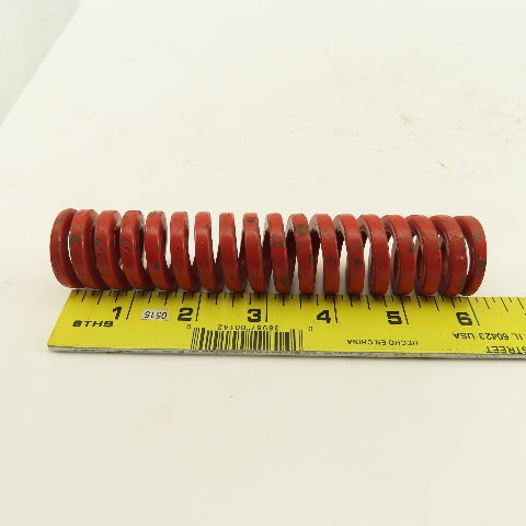 1-1/4" x 6" Long 11/16" Hole Medium Heavy Load RED Die Spring Lot Of 6