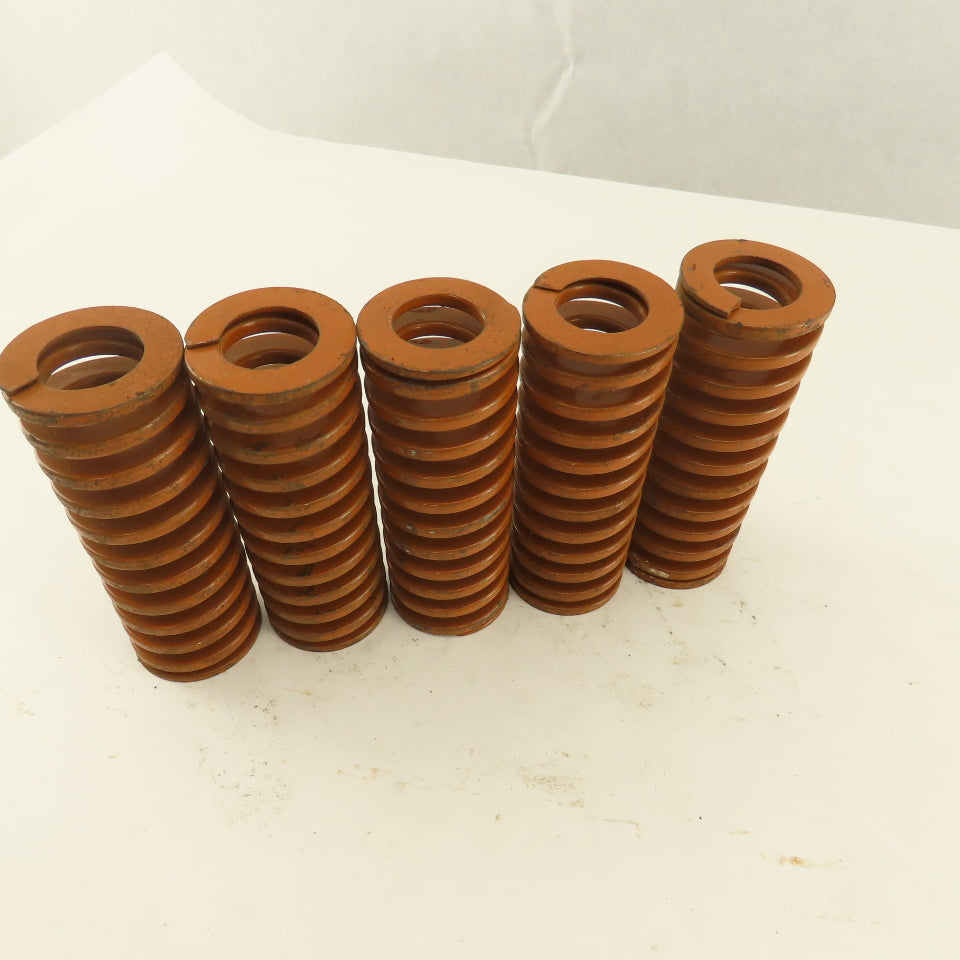 1-1/2" x 4" Long 13/16" Hole Heavy Load BROWN Die Spring Lot Of 5