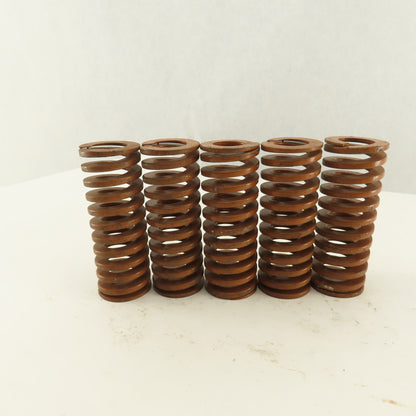 1-1/2" x 4" Long 13/16" Hole Heavy Load BROWN Die Spring Lot Of 5