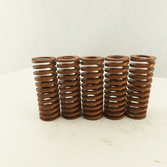 1-1/2" x 4" Long 13/16" Hole Heavy Load BROWN Die Spring Lot Of 5