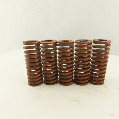 1-1/2" x 4" Long 13/16" Hole Heavy Load BROWN Die Spring Lot Of 5