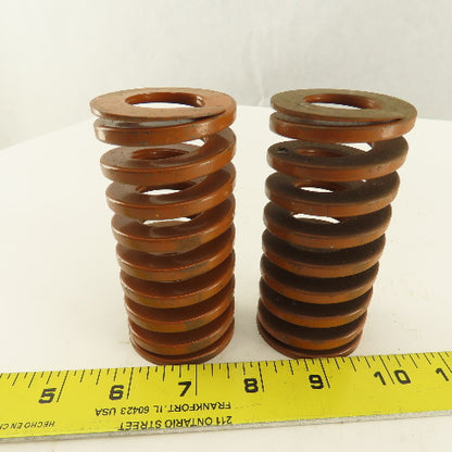 2" x 4" Long 1" Hole Heavy Load BROWN Die Spring Lot Of 5