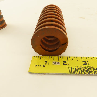 2" x 4" Long 1" Hole Heavy Load BROWN Die Spring Lot Of 5