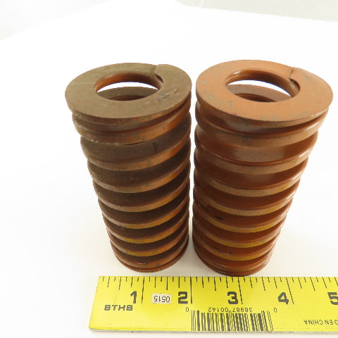 2" x 4" Long 1" Hole Heavy Load BROWN Die Spring Lot Of 5