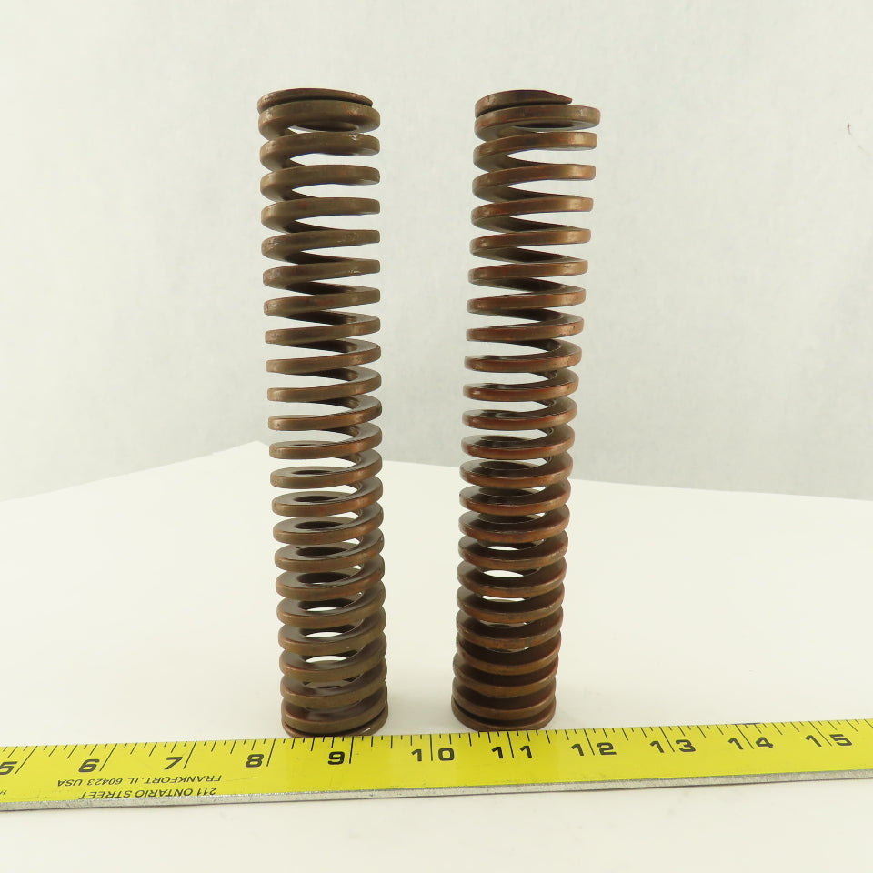 1-1/2" x 8" Long 13/16" Hole Bronze Gold Die Spring Lot Of 2