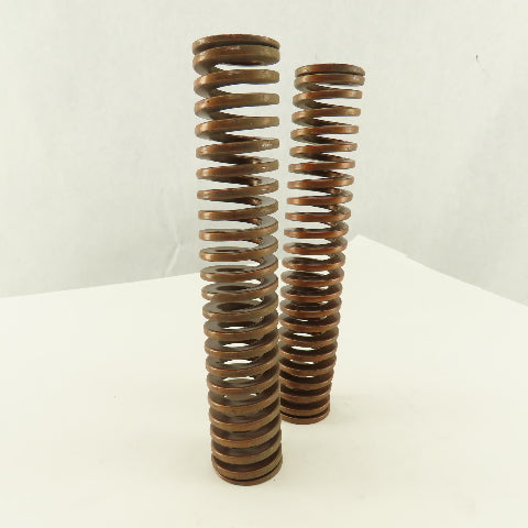 1-1/2" x 8" Long 13/16" Hole Bronze Gold Die Spring Lot Of 2