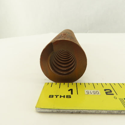 1-1/2" x 8" Long 13/16" Hole Bronze Gold Die Spring Lot Of 2