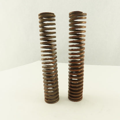1-1/2" x 8" Long 13/16" Hole Bronze Gold Die Spring Lot Of 2