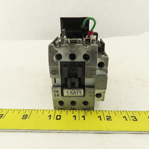 Advance Controls CK28 600VAC 3Ph 20Hp Contactor 120V Coil