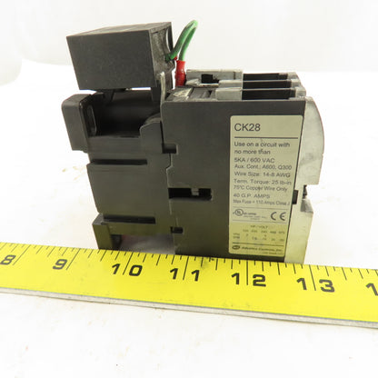 Advance Controls CK28 600VAC 3Ph 20Hp Contactor 120V Coil
