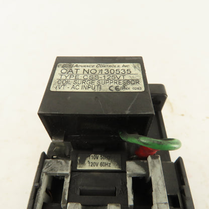 Advance Controls CK28 600VAC 3Ph 20Hp Contactor 120V Coil
