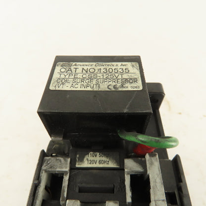 Advance Controls CK28 600VAC 3Ph 20Hp Contactor 120V Coil