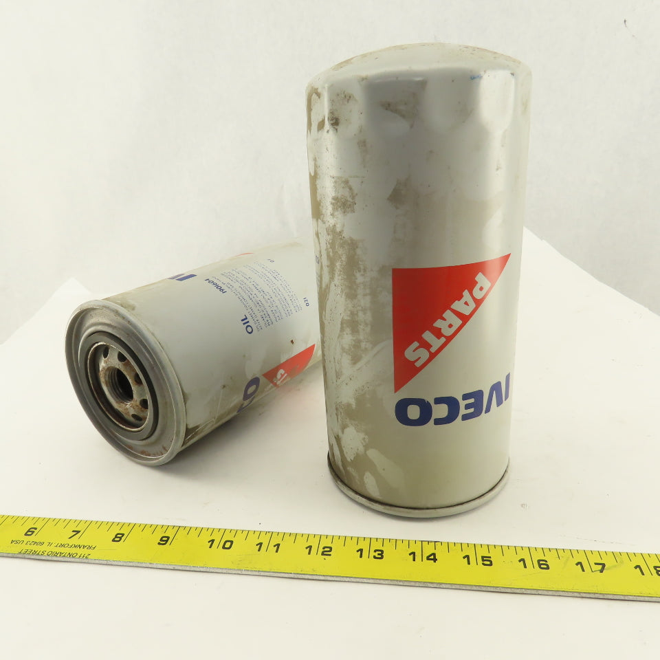 Iveco 1901604 Fiat Spin On Oil Filter 4-5-16" X 9" Lot of 2
